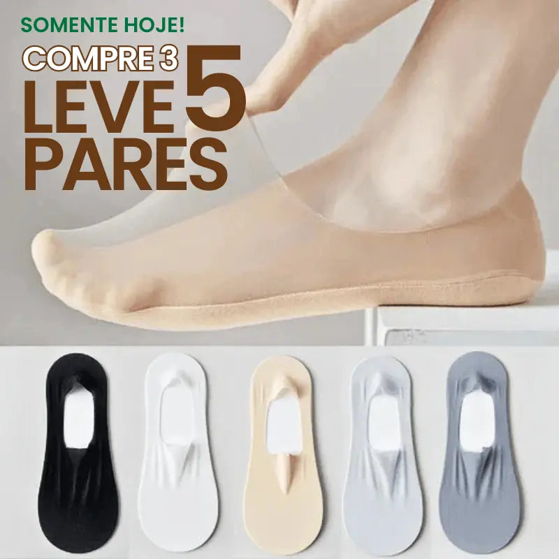 Meias Invisíveis Ortopédicas ConfortLife® -  [COMPRE 3 LEVE 5]
